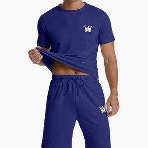 Men's Blue Athletic Shorts